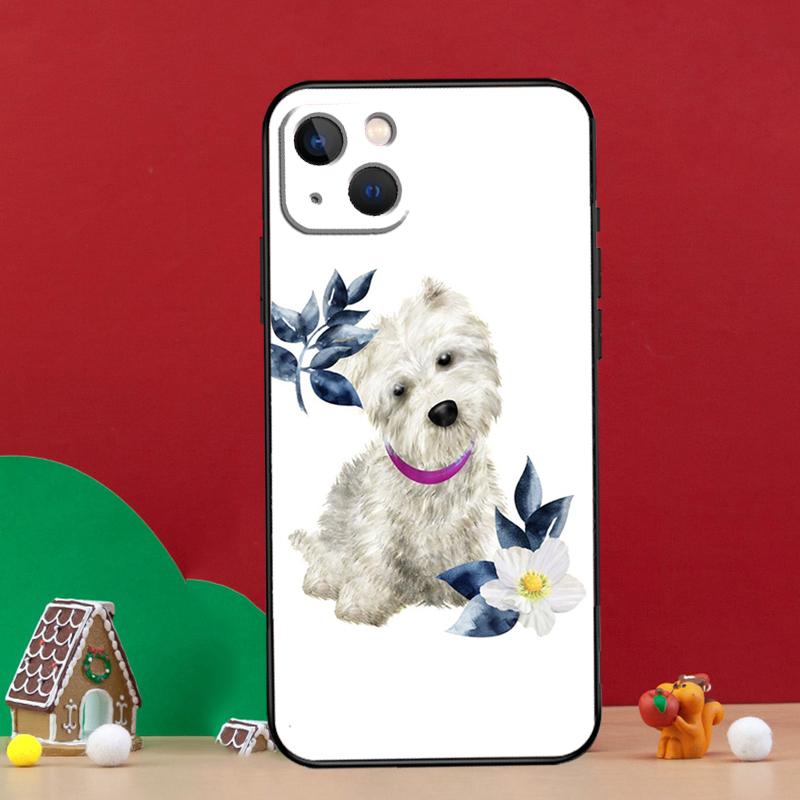 Westie Dog Case For iPhone 15 12 14 Pro Max 11 13 Mini Plus XR X XS Max Phone Back Cover