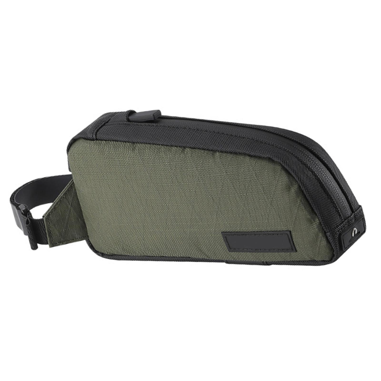 

Bicycles Commuters Bag Frame Bag Water Proof Front Handlebars Bag Strap on Frame Bag Cycling Bag Bicycles Top Tube Bag зелёный