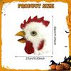 Head Halloween Costume Latex Hilarious Cosplay Animal Bird Cock Headwear for Role Play Christmas
