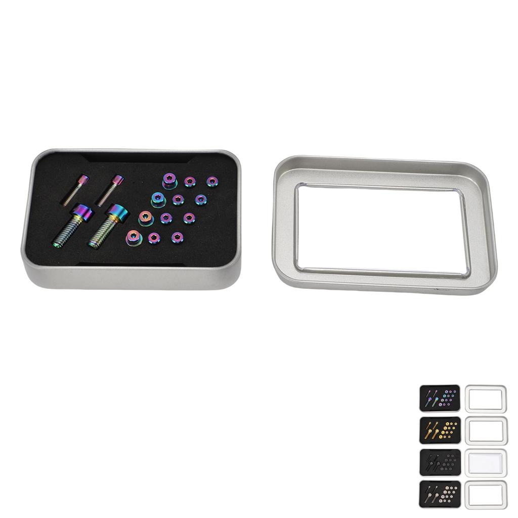 Mountain Bike Brake Lever Screw Kit Ti Alloy Brake Handle Lever Fastener Adjusting Screws with Washe