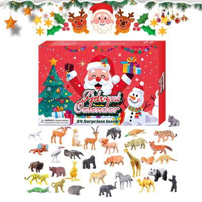 Christmas Advent Calendar With 24 Animal Figures Daily Countdown