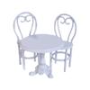 Nordic Style Metal Kids Pretend Play Kitchen Set Miniature Dining Table Chair Playset For Imaginative Creative Development