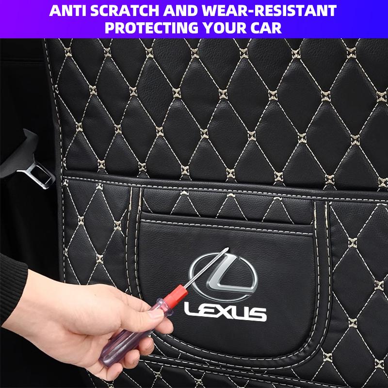 Hot New Car Seat Back Anti Kick Pad Leather Interior Anti Scratch Protector Cover For Lexus ES