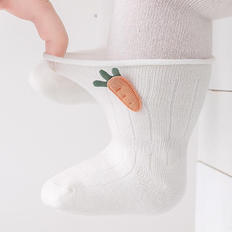 Baby Socks, Newborn Baby, Spring and Autumn, Thin Cotton Without Pilling, 0-3 Months Baby, Rolled Edge, Boneless Short Socks