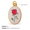 Fashion Enamel Round Brand Pendant Mama Strawberry Love Shape Exquisite Small Pendant