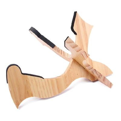 Wooden Ukulele Display Stand Lightweight Violins Floor Stand Small Guitar Stands