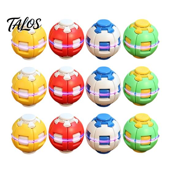 Stressabbau-Spielzeug für Kinder Zum Drücken und Drehen Fidget Ball, Verwandlungsfähiger Spinner Sensorische Nikolaus-Füllung Spielzeug für Erwachsene Teenager, Angst-Fokus-Spielzeug, Weihnachten