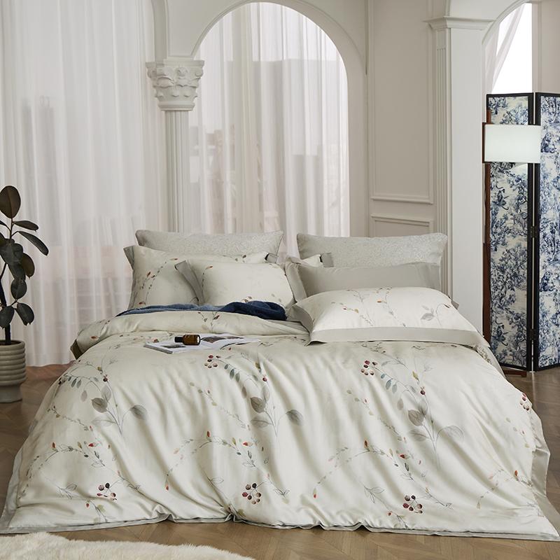 Svetanya Print Egyptian Cotton Bedding Set Bed Linen Queen King Ru Full Size Duvet Cover Set Sheet Pillowcase