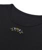 BETWEEN A AND B Mini Flower Embroidery T-Shirt [Black]