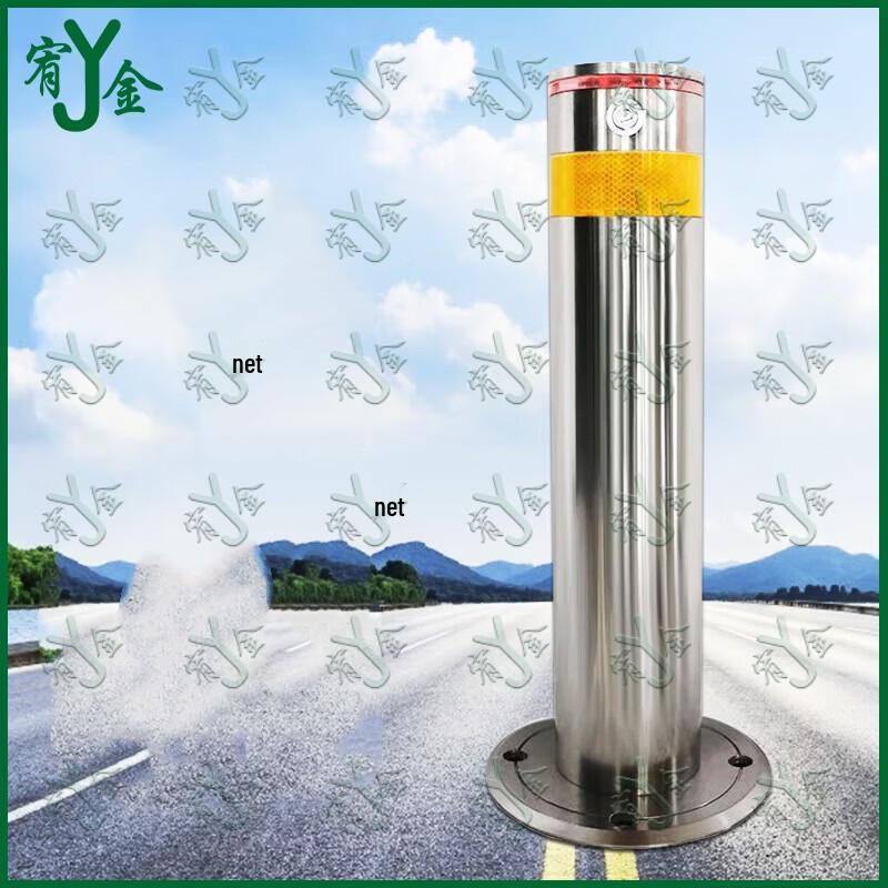 Reflective Stainless Steel Parking Barrier Warning Post