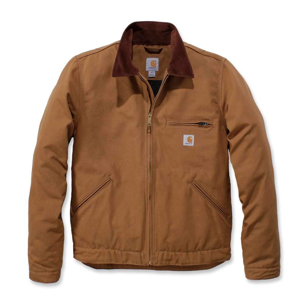 Carhartt Duck Detroit Jacket Big Tall Carhartt Large Men's (Regular, & Sizes), Brown,