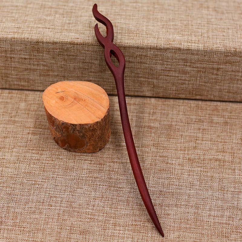 Chinese Hair Sticks Wooden Hairpins For Women Traditonal Carved Vintage Hanfu Hair Fork Ancient Chop Stick Headwear Jewelry