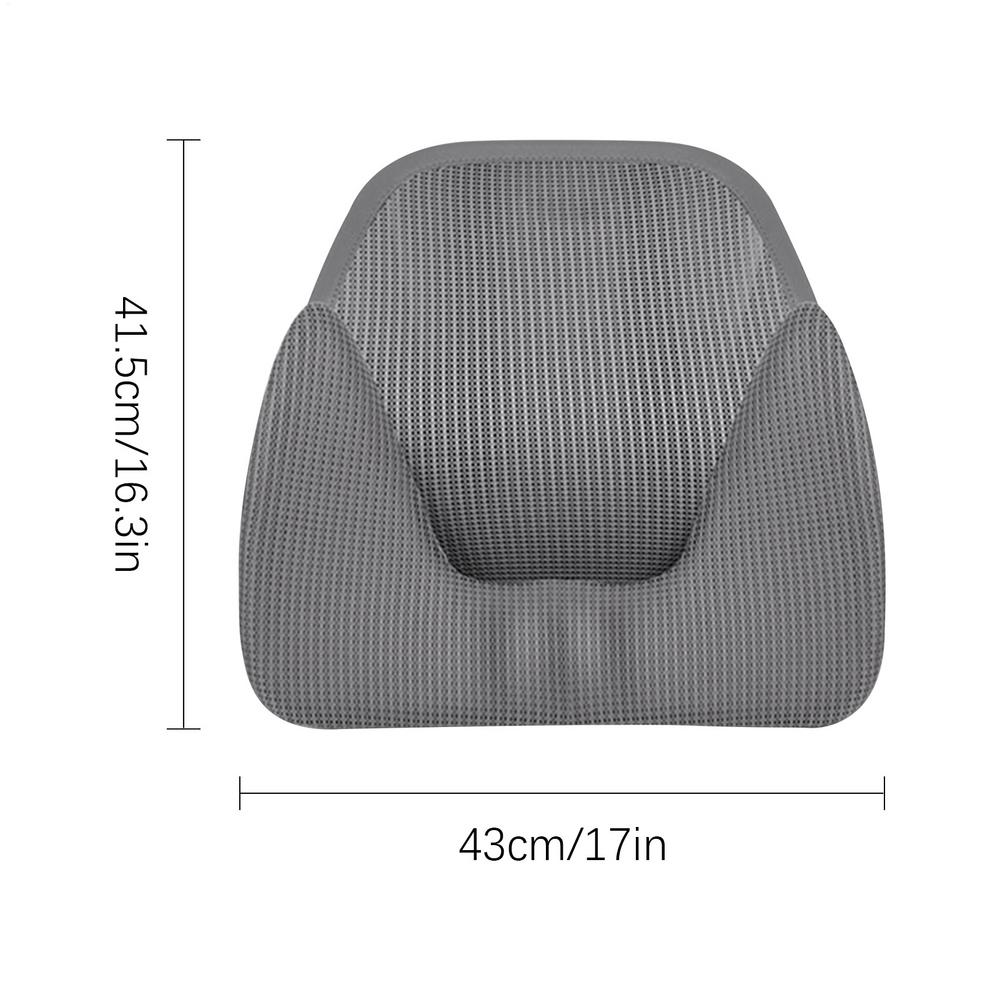 

Lumbar Pillow Memory Foam Seat Pad Back Cushion For Body Rest Long Sitting Driving Travel Car Airplane Office Sleeping Bed silk&Four Seasons сірий колір
