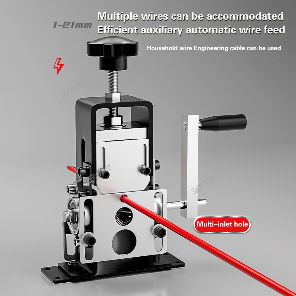 Manual Wire Stripping Pliers Portable Household Cable Stripping Machine Manual Wire Stripping Tool Scrap Copper Crank Stripper