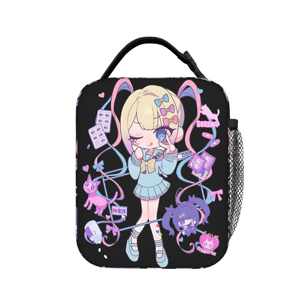 Kangel Lunch Bag For Unisex Needy Streamer Overload Lunch Box Leisure School Cooler Bag Portable Insulated Oxford Food Bags