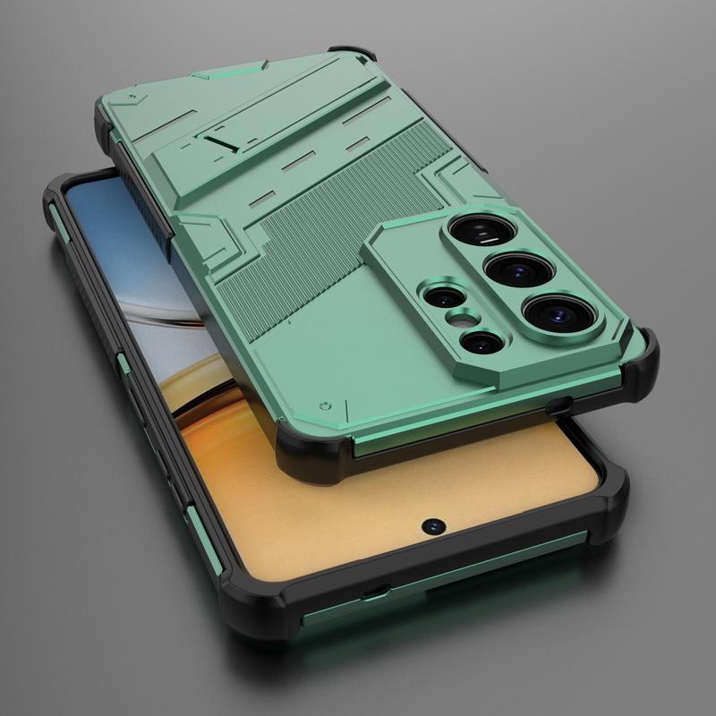 Shockproof Armor Stand Case For Samsung Galaxy S26 Ultra S25 Edge S24 Plus S23 FE A15 A25 A35 A54 A55 A16 A26 A36 A56 5G Hidden Phone Holder Cover