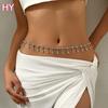 HY  Luxury Beach Jewelry Tassel Rhinestone Fine Jewelry Body Chain for Women Girls