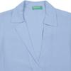 Benetton Unbalanced V Neck Blouse 3s 53a0dq02k