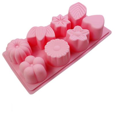 8-Hole Cake Mold Silicone Baking Chocolate Mold Tray Chocolate Mold Diy Shapes Kitchen Decoration Tools