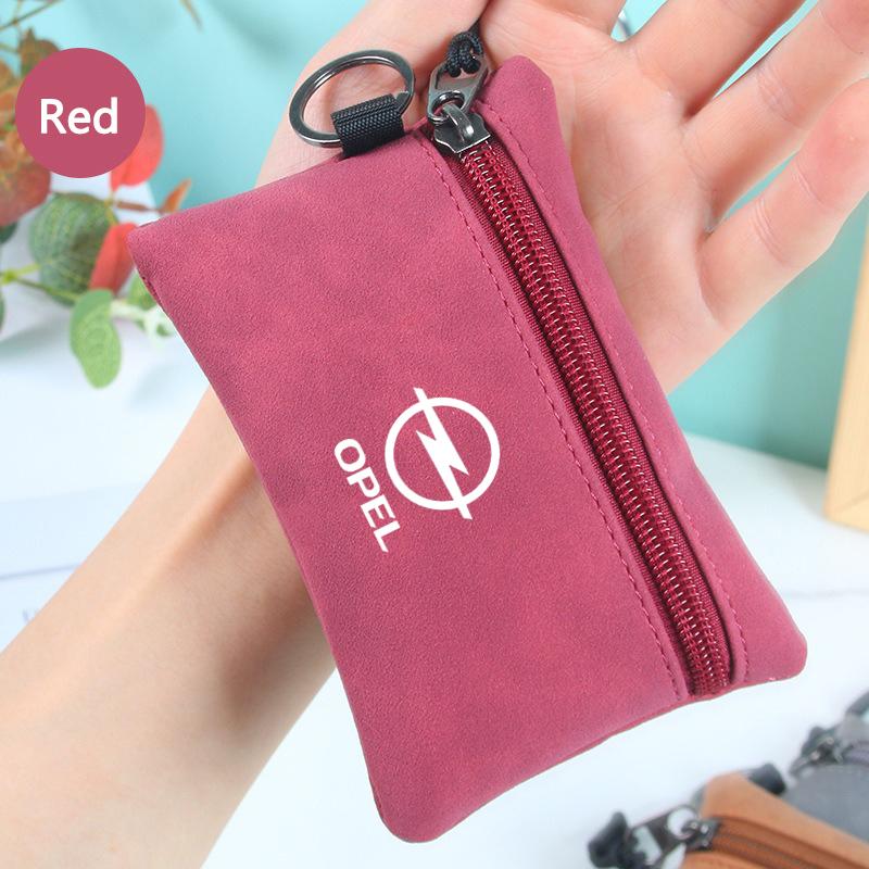 Leather Car Key Cover Purse Storage Bag For Opel Astra Insignia Vivaro Corsa Mokka Zafira Vectra OPC Meriva Accessories Keychain