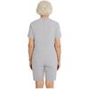 Mono Adaptable Antidesgarro Unisex Cuello Redondo Manga Corta Parte Inferior Corta Cremallera Trasera Mono de una Pieza