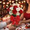 5 Pezzi Decorazione Fiocco Romantico LOVE Fiocco Monocolore EVA Fiore Confezione Nodo Gigante in Nastro Fatto a Mano Decorazione per la Casa