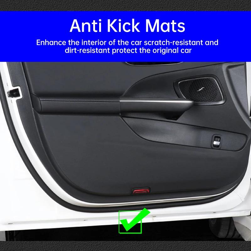 For Mercedes Benz C-Class 2023 Car Door Kick Mat GLC 300L Car Seat Anti-Kick Mats C260L Car Door Sill Strips Protective Stickers