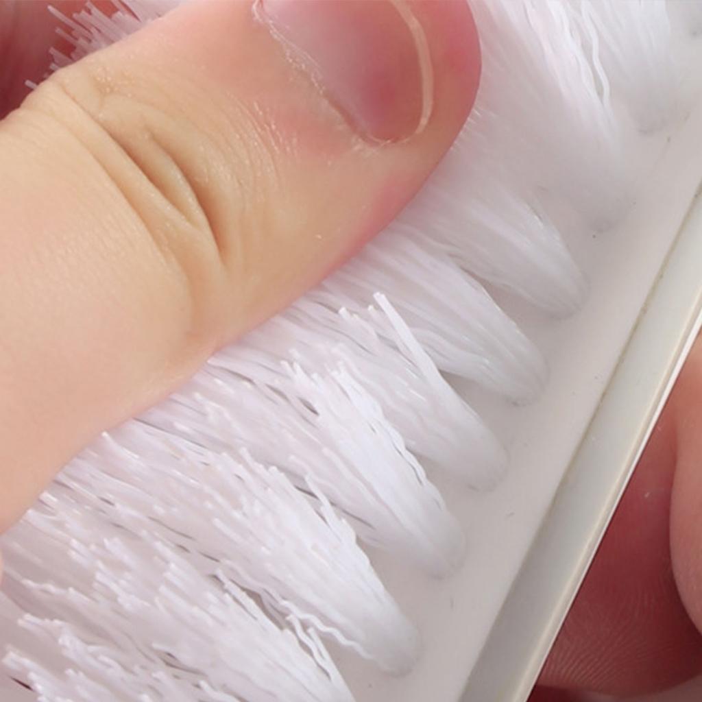 Corner Scrubber Brush V Shape  S Mirror Water Wiper Scrape and Brush for Shower Bathroom Tiles Kitchen Household