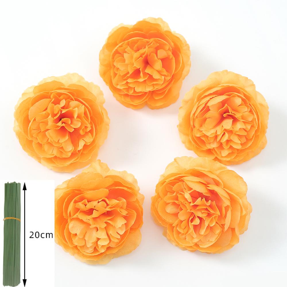 5/10 Stück Rose Künstliche Blumenstrauß Seide Kunstblume für Heimdeko Garten Hochzeit Braut Dekoration Outdoor Vase Ornament