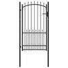 Fence Gate with Spikes EMMEN 100 X 175 Cm