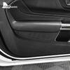 Real Soft Carbon Fiber Sticker For Ford Mustang GT Dark Horse EcoBoost 2024 2025 LHD RHD Car Door Armrest Panel Trim Accessories