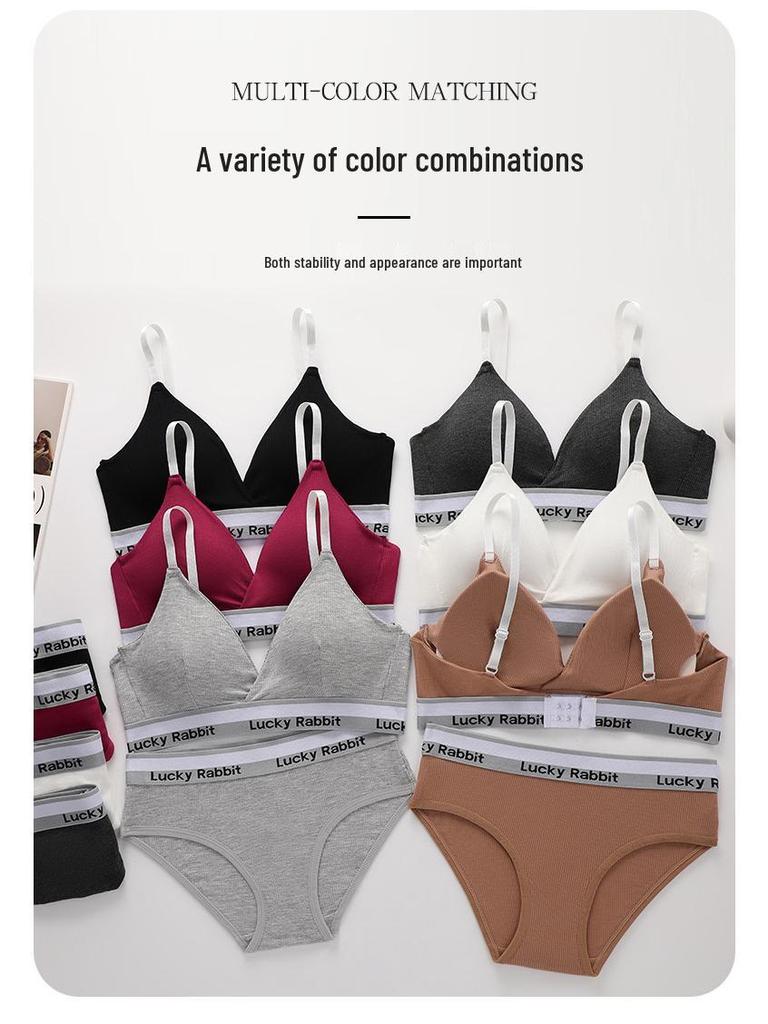 Women's Pure Cotton Sports Wrap Top - Sexy, Wire-Free Bra with Beautiful Back - Comfortable & Breathable