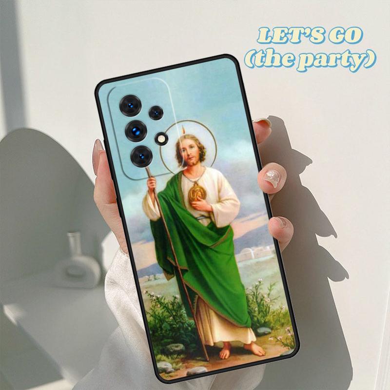San Judas phone case For Samsung Galaxy A42 A31 A40 A51 A71 A32 A80 A91 A52 A72 A73 A20e A21S A50 A70 A11 A12 Cover