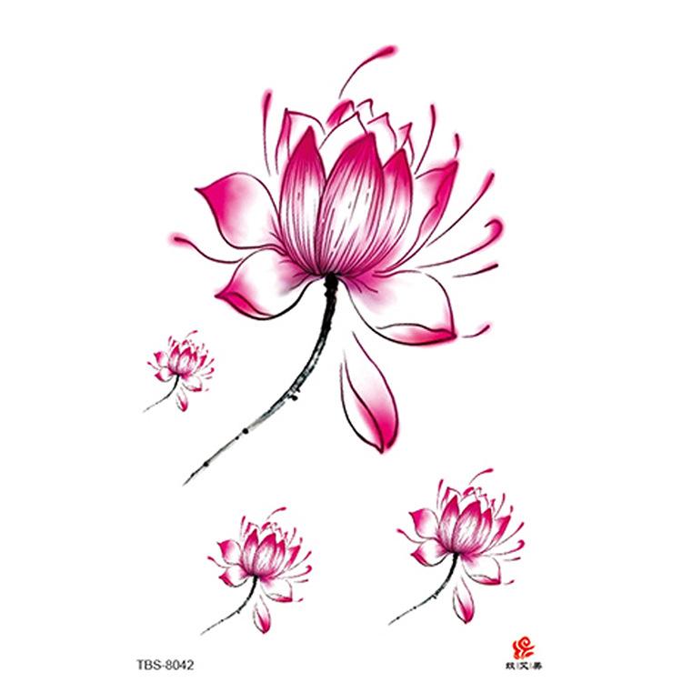 High Quality Waterproof Women's Sexy Flower Animal Tribal Temporary Body Art Tattoos Tattoo Stickers