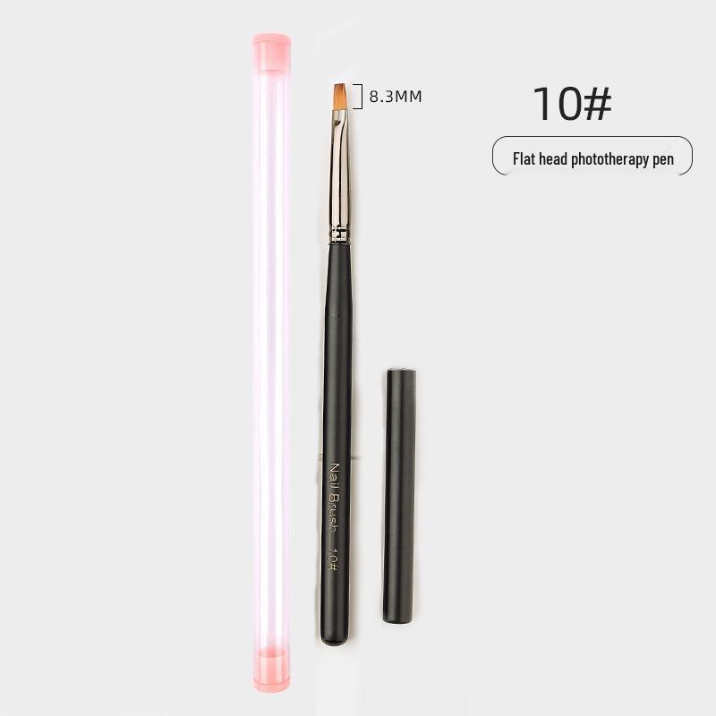 Japanese Nail Art Pen Set: 16-Piece Gel Polish Liner, Drawing, Carving, and Blending Brushes.