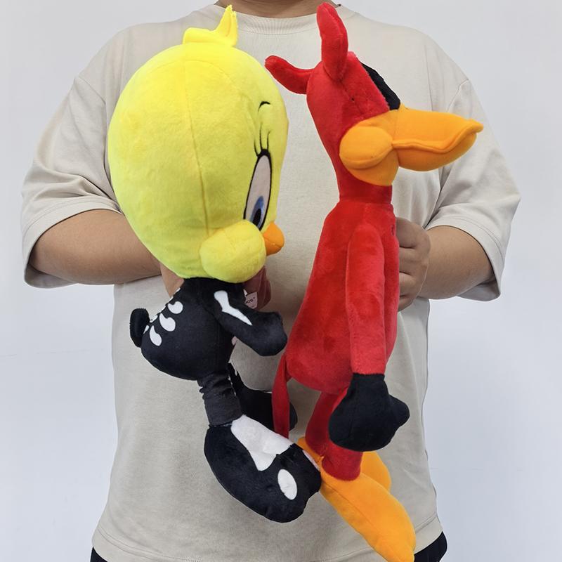 Halloween Gift Skeleton Tweety Plush Looney Tunes Daffy Stuffed Animal Doll Toy Plushie Gift Set For Kids