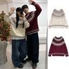 Men’s Soft Knit Fair Isle Sweater - Autumn/Winter 2025 Collection: Casual, Versatile, and Perfect for the Christmas Season