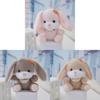 Rabbit Plush Toy Keychain With Soft Polyester Material For Bag Decor And Gift For Kids
