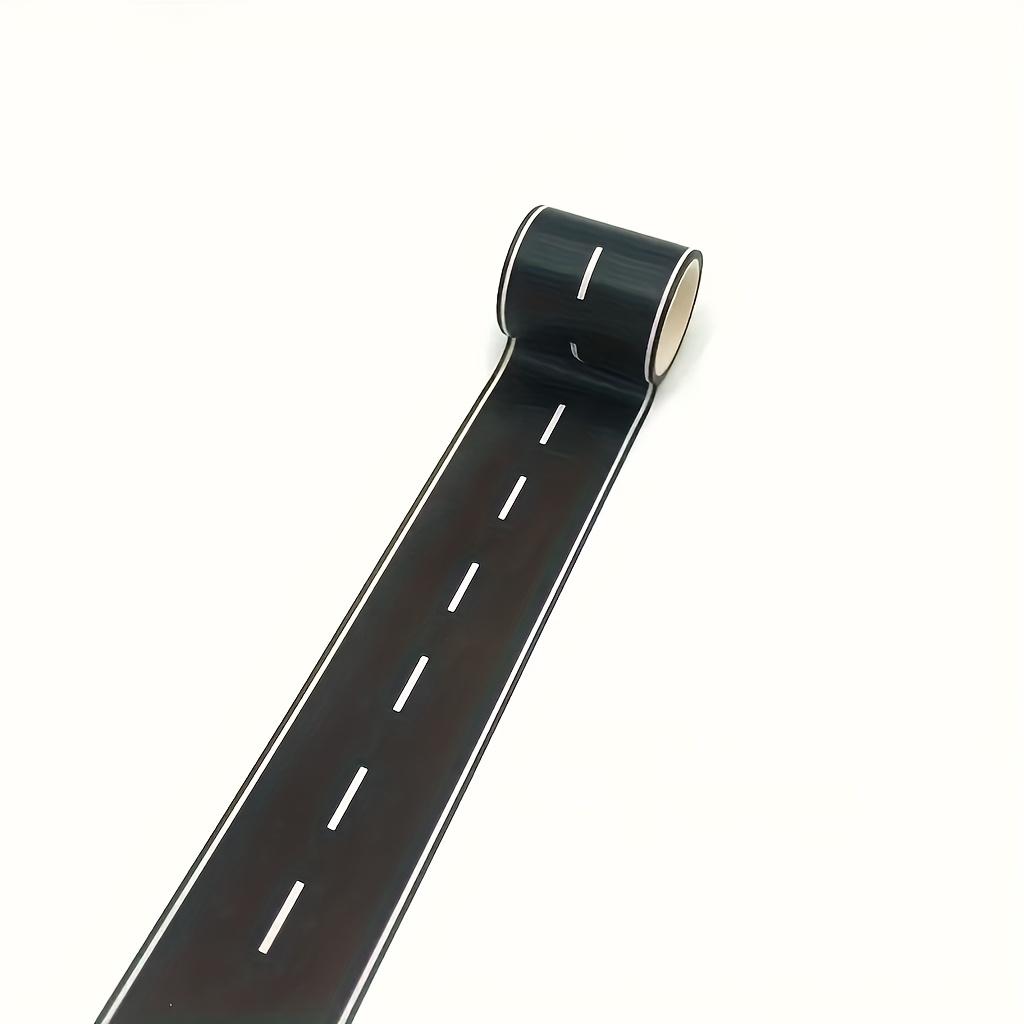 Creative Road Tapes Traffic DIY Highway Train Railway Tape Cartoon Car Stickers for Racing Car Birthday Party Creative Gift 5m black