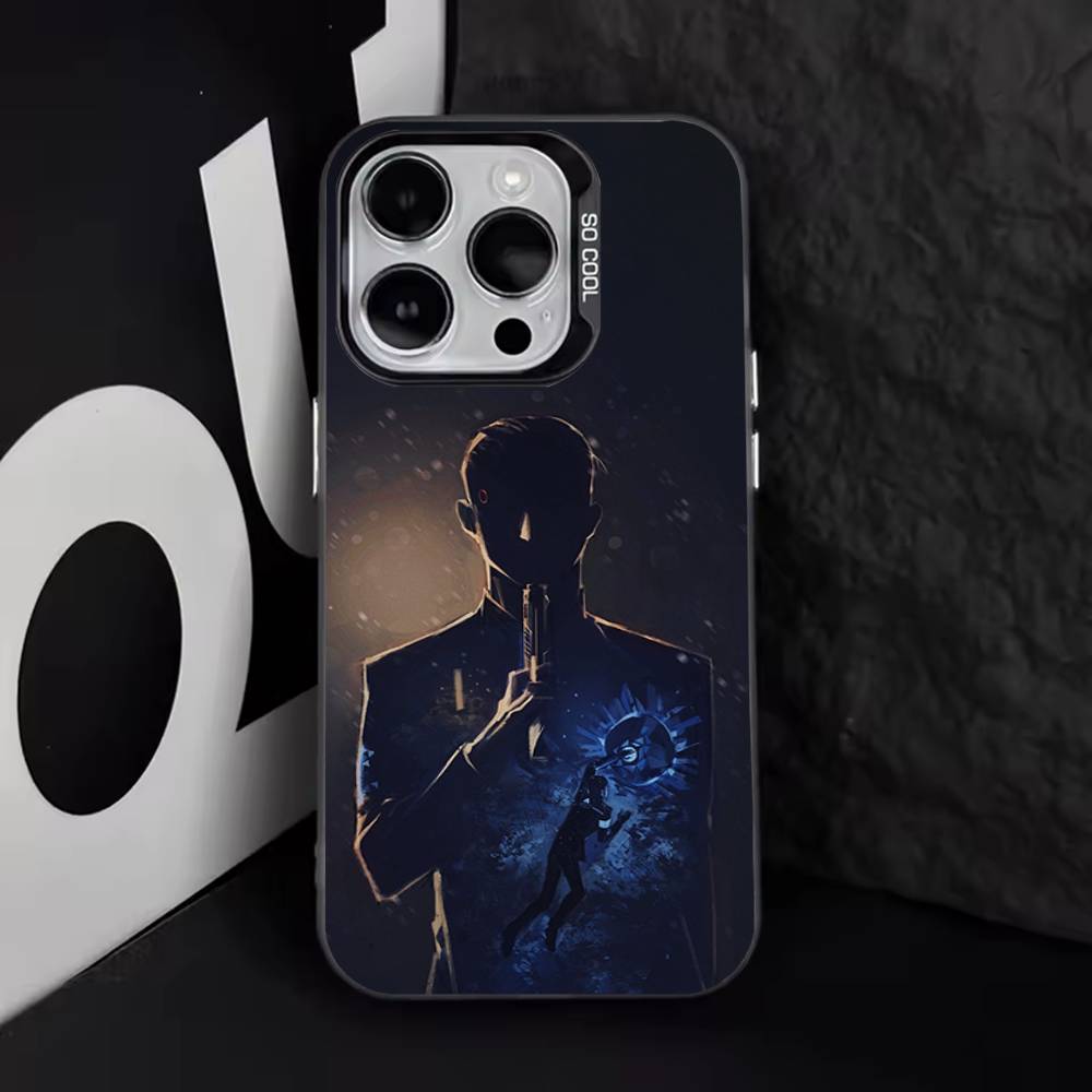 D-Detroit Become Human Phone Case For iPhone 17,16,15,14,13,12,11,Pro,XS,Max,Plus,Mini,SE4,E Black Matte Shockproof Cover