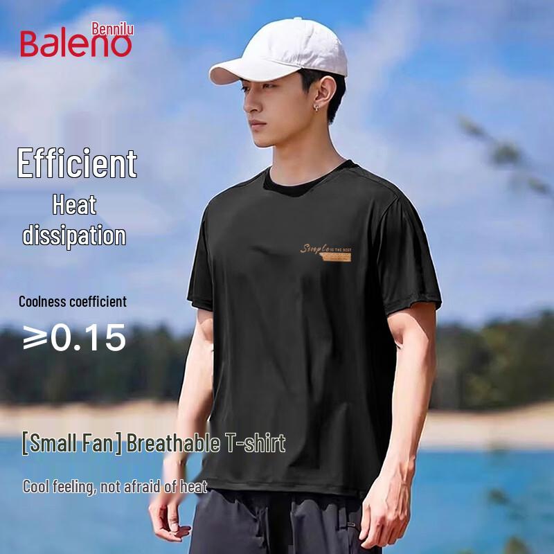 Baleno Men s Quick Dry Ice Silk Mesh T-Shirt 4XL