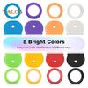 24/32/40 Pcs Colored Key Caps Flexible Round Rubber Key Covers Semi-circular Key Tags Identifiers for House Keys Non Odd-Shaped Keys