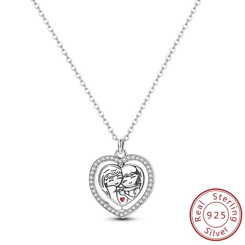 New Copper Necklaces Tulip Heart Sun Star Moon Bow Zircon Pendant Necklace For Women Fashion Jewelry Making Gifts