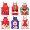 Christmas Themed Fabric Apron Colorful Printed Decorative Costume For Festive Celebrations