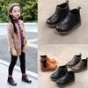 Children's Martin Boots: 2025 Autumn/Winter, Girls' & Boys' Black Korean-Style Short Boots, British Style, Soft Sole.