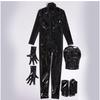 4Pcs/Set Wetlook Pvc Men Bodysuit Fitness Clothing Bodybuilding Clothes Body Shaper Full Coat Zentai Tights Catsuit Shapewear