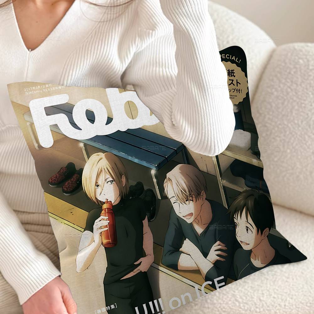 

Yuri On ICE Classic 4545cm Cushion Cover Pillow Cover Decor Pillowcase Home Pillowcase For Couch Pillow 30x30 cm