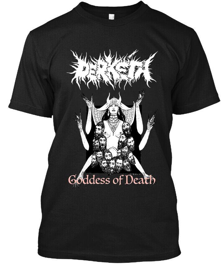 New Popular! Derkéta Goddess of Death American Graphic Logo T-Shirt Size S-5XL Unisex T-Shirt L