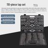 Manual Tap and Die Set: Tapping Drill Bits & Wrench Kit M3-M30