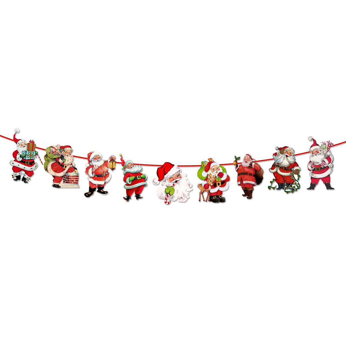 

Merry Christmas Banner 2025 Christmas Decorations for Home Garland Santa Ornament Hanging Flag Navidad Xmas Gift Decor New year